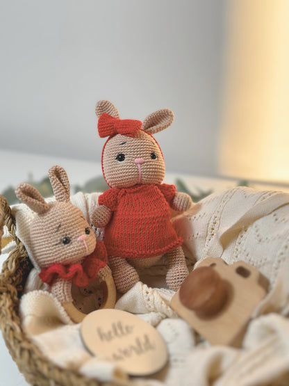 Amigurumi Bunny Rattle - Adiko Kids