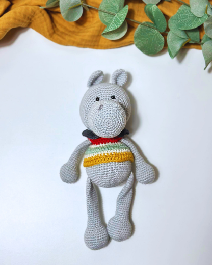 Amigurumi Hippo Cuddly Friend - Adiko Kids