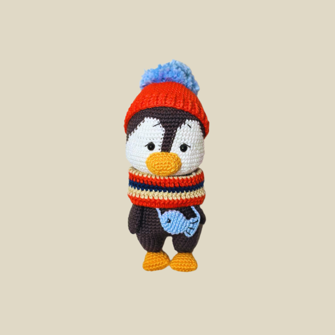 Adiko Kids - Amigurumi Fisher Penguin Cuddly Friend