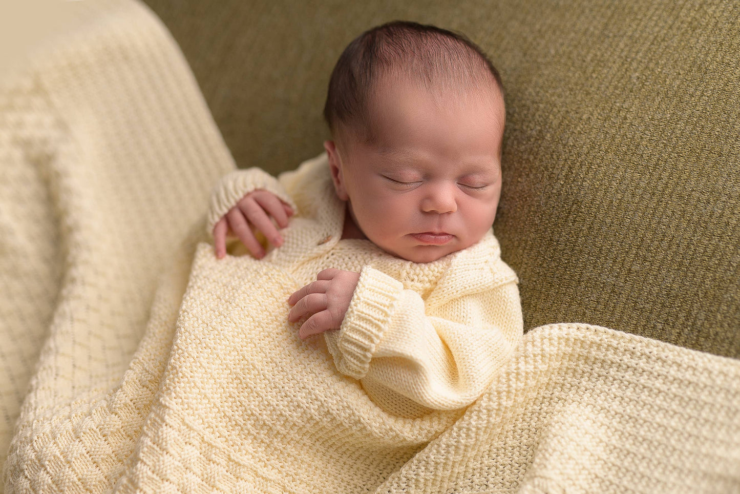 Square raw baby blanket