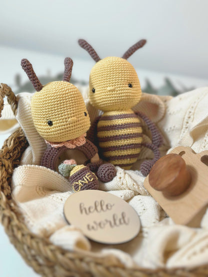 Amigurumi Bee Rattle - Adiko Kids