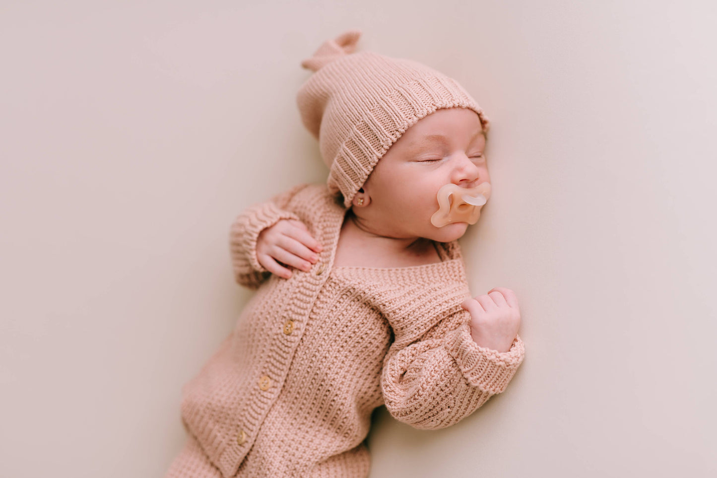 Pink knot hat