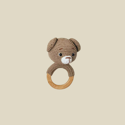 Adiko Kids - Amigurumi Brown Bear Rattle