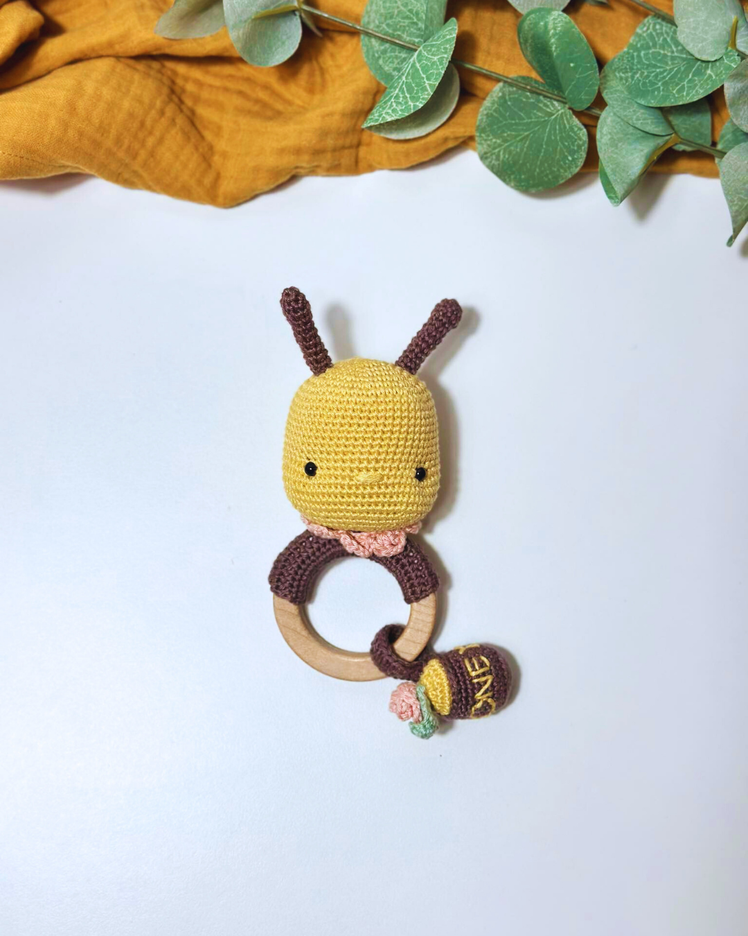 Amigurumi Bee Rattle - Adiko Kids