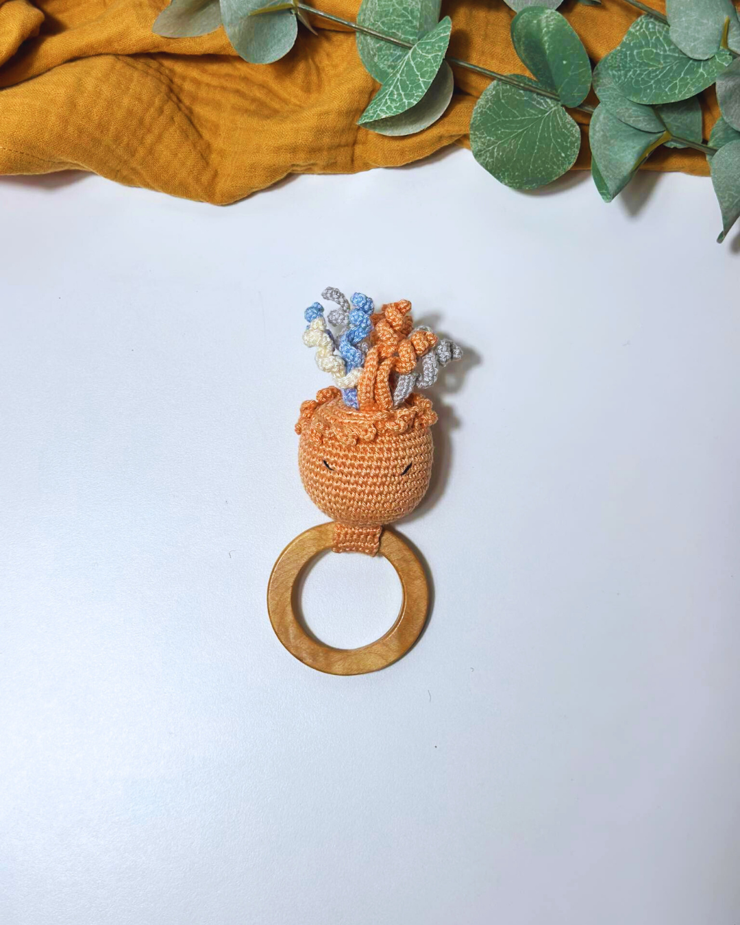 Amigurumi Jellyfish Rattle - Adiko Kids