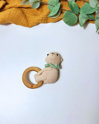 Amigurumi Bear Rattle - Adiko Kids