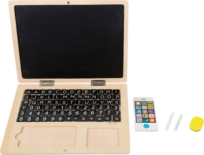 Wooden Laptop with Magnet Board - Adiko Kids