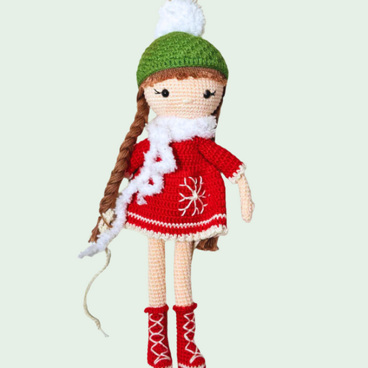 Adiko Kids - Amigurumi Snowgirl Cuddly Friend