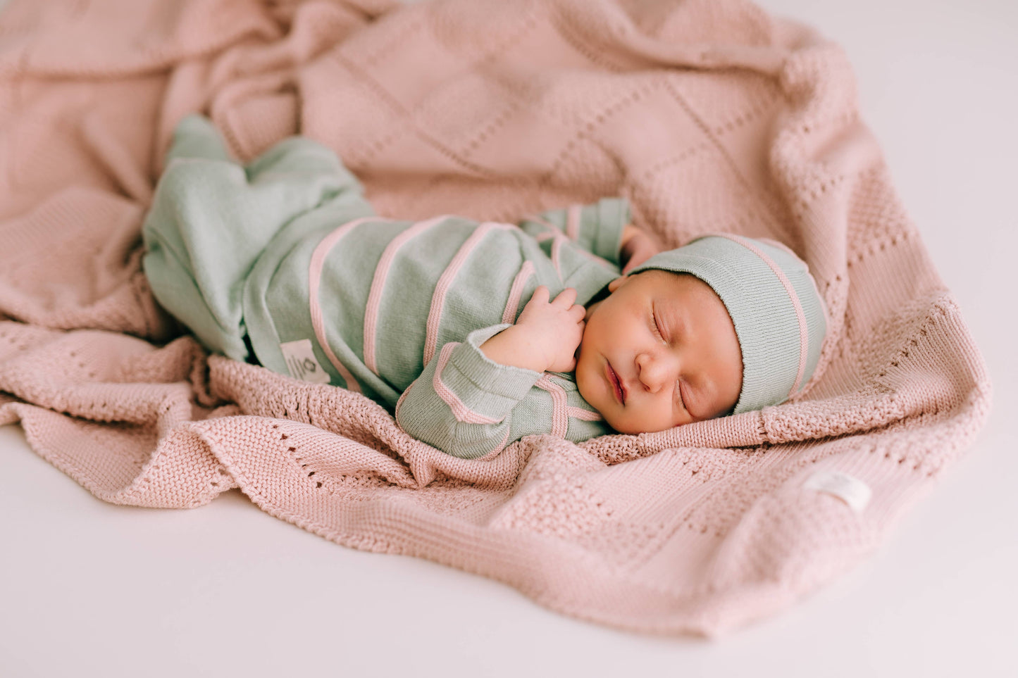 Pink plaid blanket