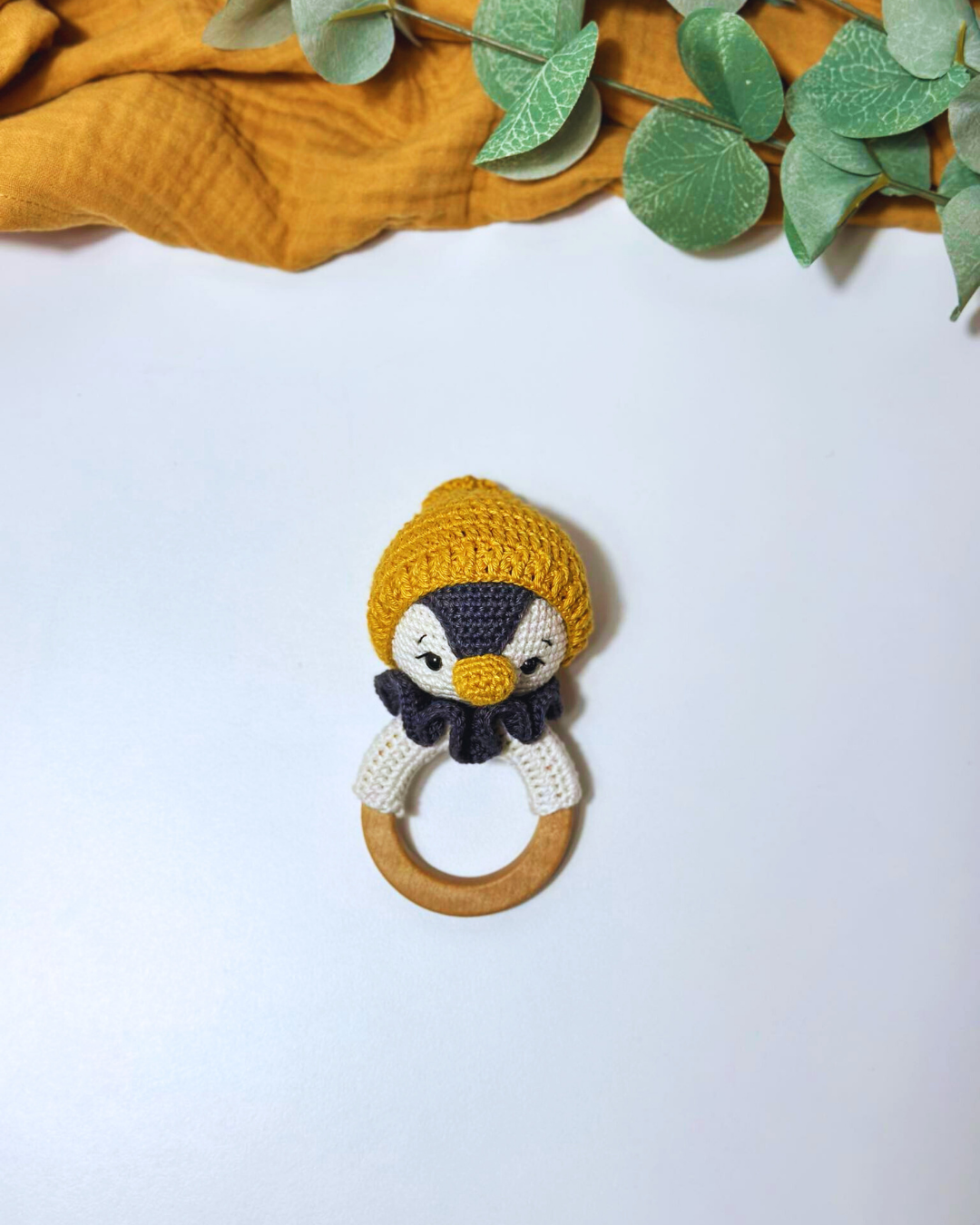 Amigurumi Penguin Rattle - Adiko Kids