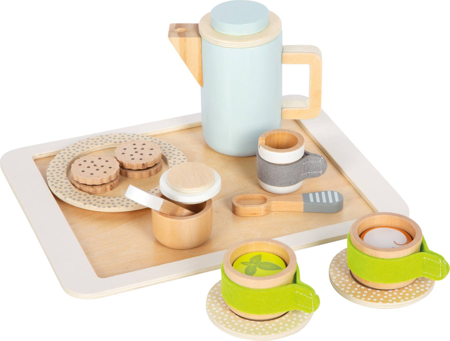 Children's Kitchen Coffee and Tea Set | Kitchen Toys | Wood - Adiko Kids