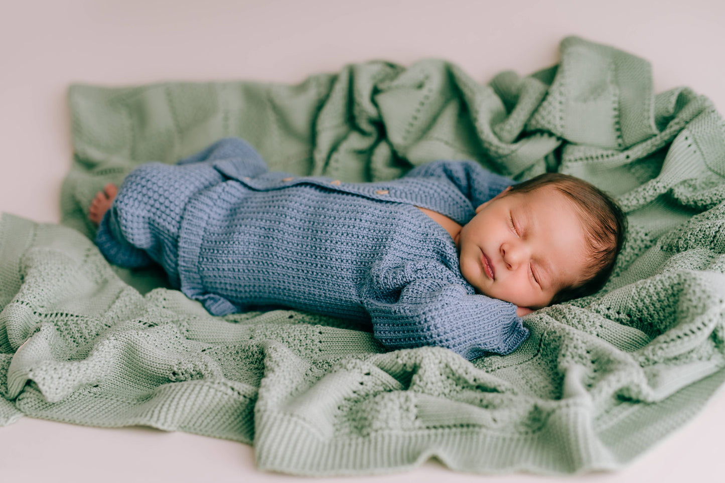 Mint plaid blanket