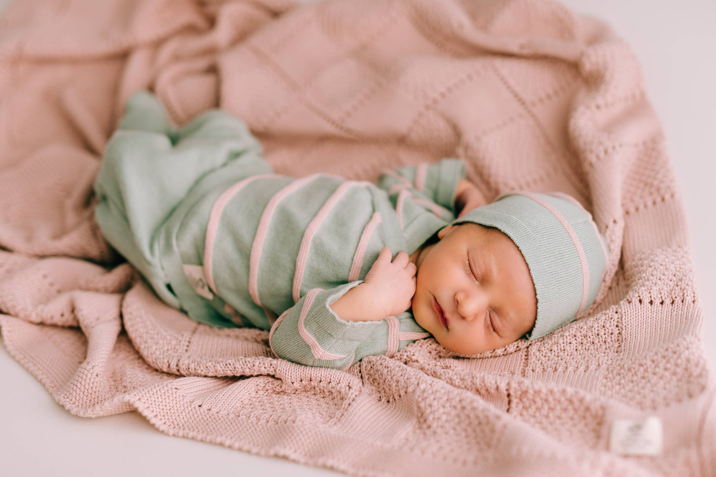 Pink plaid blanket